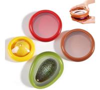 Frutta e verdura, 4 pezzi, anti-ossidazione, per frigorifero, riutilizzabile, per cipolla, pomodoro, limone, avocado, verdure per mantenere la freschezza degli alimenti
