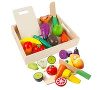 Frutta e verdura giocattolo, cucina magnetico legno per bambini giocattoli, cucina di simulazione di educativi e percezione del colore giocattolo per bambini in età prescolare ragazzi ragazze