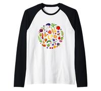 Frutta e Verdura Maglia con Maniche Raglan