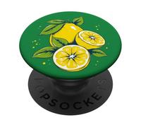 Frutta estiva fresca a fetta di limone PopSockets PopGrip Adesivo
