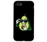 Frutta fresca del fumetto di avocado con gli occhiali Custodia per iPhone SE (2020) / 7/8