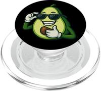 Frutta fresca del fumetto di avocado con gli occhiali PopSockets PopGrip per MagSafe