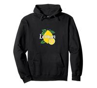 Frutta fresca di estate del limone - illustrazione con Lettering Felpa con Cappuccio