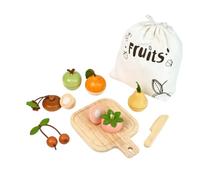 Frutta Giocattolo in Legno Sicuro | Sviluppo Motorio Fine, Frutta da Tagliare Giocattolo, per Casa, Asilo Nido