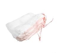 Frutta in nylon resistente per protezione con coulisse per l'uso su alberi, arbusti, vite e piante in vaso, tutto l'anno (45 x 30 cm)