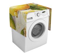 Frutta Limone Lavatrice Copertura con Tasche di Stoccaggio Lavatrice Asciugatrice Top Copertura Antipolvere 137,9 x 52,1 cm Frigorifero Cucina Cuscinetti Protettivi Decorazione Casa