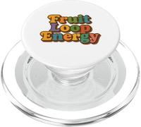 frutta loop forte energia colorato retrò arcobaleno testo PopSockets PopGrip per MagSafe