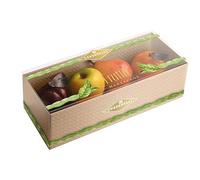 Frutta Martorana di Marzapane 200g in Cassetta per condorelli - Dolci Siciliani Tradizionali - Frutta di Marzapane Incartata Singolarmente - Pasticceria Siciliana con Mandorle