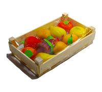 Frutta Martorana siciliana 500 gr in cassetta di legno pasta reale alle mandorle dolci tipici siciliani