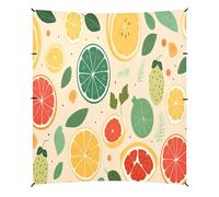 Frutta Patten Art Tenda da Spiaggia Riparo Solare per Campeggio,Facile da Montare,Portatile con Sacchi di Sabbia per Pesca e Picnic all'Aperto