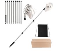 Frutta picker - Strumento di raccolta estensibile, soluzione per risparmiare, raccoglitore in metallo rimovibile con manico lungo per alberi di mele e frutta alta AST