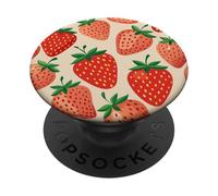 Frutta Rosa Rosso Fragola Modello PopSockets PopGrip Adesivo