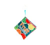 (Frutta) Set di libri in tessuto morbido e silenzioso per bambini, giocattoli per l'apprendimento precoce e il