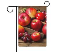 Frutta su legno bandiere da giardino 30,5 x 45,7 cm bandiera esterna a doppia faccia bandiera estiva da giardino di benvenuto bandiere da giardino stagionali decorazioni per le vacanze