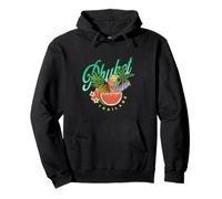 Frutta Tropicale Colorful Vintage Phuket Tailandia Vacanza Felpa con Cappuccio
