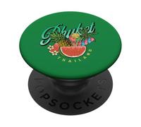 Frutta Tropicale Colorful Vintage Phuket Tailandia Vacanza PopSockets PopGrip Adesivo
