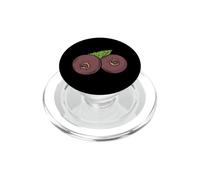 Frutta vegana sana delle bacche di Aronia PopSockets PopGrip per MagSafe