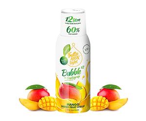FruttaMax Sciroppo al Mango Senza Zucchero - 60% Frutta Vera | Sciroppo a Basso Contenuto Calorico per Gasatori, Cocktail e Dessert - 500ml