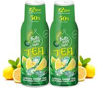 FruttaMax Sciroppo al Tè Verde Senza Zucchero - 50% Frutta Vera | Sciroppo a Basso Contenuto Calorico per Gasatori, Cocktail e Dessert - 2 x 500ml