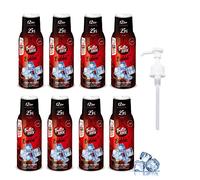 FruttaMax Sciroppo alla Cola | Meno Zucchero | 50% Frutta Vera | Compatibile con Gasatori - 8 x 500ml