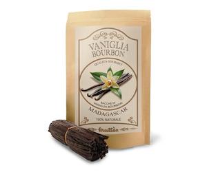 Frutteo - Baccelli di Vaniglia Bourbon del Madagascar 18 cm - Annata 2025 - Grado AAAA Premium - Qualità Impeccabile per Uso Professionale - Bacche Aromatiche per Dolci e Ricette Gourmet (1 KG)