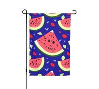 Frutti Anguria Bandiera 30,5 x 45,7 cm bandiere da esterno verticale doppia faccia bandiera da giardino grande cartello bandiere casa cortile esterno bandiera decorativa per prato, decorazione portico