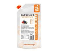 Frutti di bosco, purea di frutti di bosco, purea di frutta, polpa, lamponi, b...