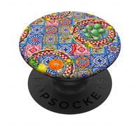 Frutti di cactus estate limone siciliano arte PopSockets PopGrip Adesivo