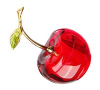 Frutti Di Cristallo Ciliegia Soprammobile Scultura Frutta