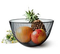 Fruttiera Ø24 ,5cm Guscio Metallo Cestino Ciotola Cesto di Frutta Pane