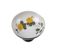 Fruttiera Cinese in Ceramica Dipinta a Mano - Piatto da Frutta Decorativo con Motivo Floreale, Piatto da Insalata, centrotavola per Cucina, Soggiorno e Arredamento per la casa - 8.51019.5c