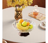 Fruttiera con Base Rialzata Ciotola Decorativa Modello Moderno con Fori di