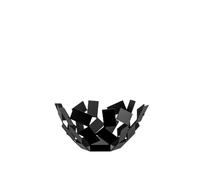FRUTTIERA NERA IN PLASTICA 27.3X12.7X27.3 CM PORTA FRUTTA MODERNA DESIGN CASA