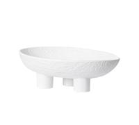 Fruttiera Piatto Da Frutta Creativo Retrò A Tre Gambe, Semplice Piatto Da Frutta In Ceramica Tinta Unita, Piatto Da Frutta Avanzato Da Soggiorno Fruttiere(A)