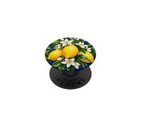 Frutto del cerchio del fiore di limone mediterraneo PopSockets PopGrip Adesivo