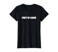 Frutto del Lavoro Maglietta, Donna, Nero, 3XL