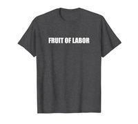 Frutto del Lavoro Maglietta, Uomo, Grigio Scuro, 3XL