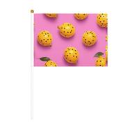 Frutto della passione maculato Dieci pezzi stampati su entrambi i lati bandiera portatile 14 x 20,8 cm, adatta per tifare attività di squadra