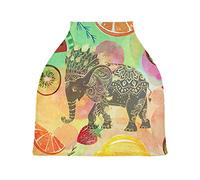 Frutto Dell'Elefante Nero Passeggino Tettoia Copri Seggiolino Copertura Infermieristica Auto per Bambini per L'Allattamento Al Seno Morbido Traspirante Elastica Tettuccio