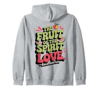 Frutto dello Spirito Amore Galati Bibbia Cristiana Citazione Felpa con Cappuccio