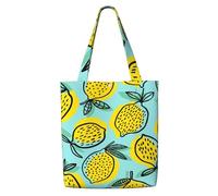 Frutto di limone giallo Abucaky,Borse della spesa riutilizzabili, borse per la spesa, borsa a tracolla in tela di grande capacità