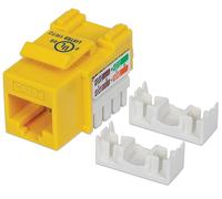 Frutto Keystone RJ45 Cat5E UTP IDC 90° giallo - Intellinet IWP-MD C5E/YE