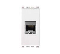 Frutto rj45 FTP schermato cat 6a compatibile vimar Plana presa modulare 8 poli