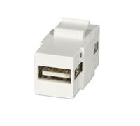 Frutto USB Tipo A Femmina/Femmina per prese a muro AV