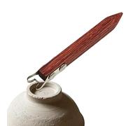 Fruusv Attrezzo a Pedale per Ceramica | Raschiatori e Sagomatori da Intaglio con Manico in Legno - Raschietto da Intaglio per Argilla e tornio,per Centratura Rifilatura Argilla Tornio