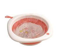 Fruusv Bacinella pieghevole per il lavaggio, vasca da bagno pieghevole e robusta, design con cordino, per lavaggio quotidiano del viso e delle mani