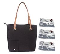 Fruusv Beach Tote Shoulder Bag, Insulated Carrier, Insulated Large Wine Carriers with 3 Drink Dispenser, Wine Lovers, Concert, Sport Events, About 33x32cm Size