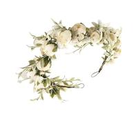 Fruusv Bridal Flower Crown, Boho Floral Headpiece, Artificial Floral Headpieces, Adjustable Flower Crown Garland, Wedding Flower Crown, Bridal Boho Headpiece, Floral Headband for Bridesmaids