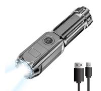 Fruusv Bright LED Flashlight, regolabile Beam Flashlight, Outdoor Camping Flashlight, Powerful Handheld Torch, Long Battery Life Flashlight, Lightweight Flashlight for Hiking