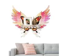 Fruusv Butterfly Wing Corner Shelf, Angel Wing Floating Storage Rack, Boho Wall Display Stand, Decorative Shelf for Living Room, Kitchen, Offices and Bedroom, Unique Home Decor